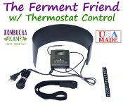 Learn more about the Kombucha Mamma Ferment Friend Heating System with Thermostat, part of the family of KKamp Kombucha Heating Mats