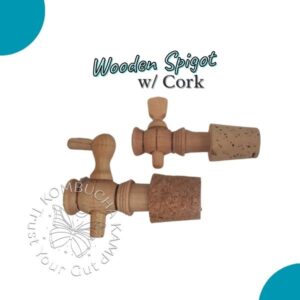Brew Safe Wood Spigot with Cork Outer Lining