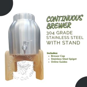 Stainless Steel Vessel With Fine Finish Wood Stand